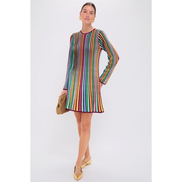 Tuckernuck Dresses & Skirts - TUCKERNUCK Rainbow Stripe Knit Amal Dress Size L NWT Retail $248 Tuckernuck